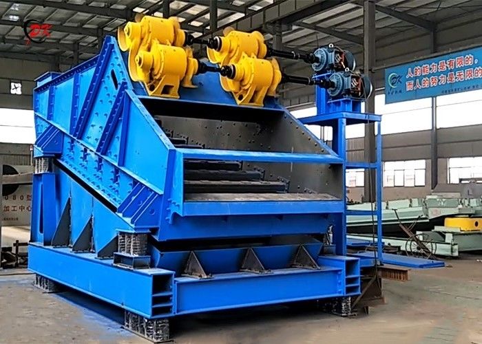 Tailing Dry Discharge System Vibrating Dewatering Screen With Washing