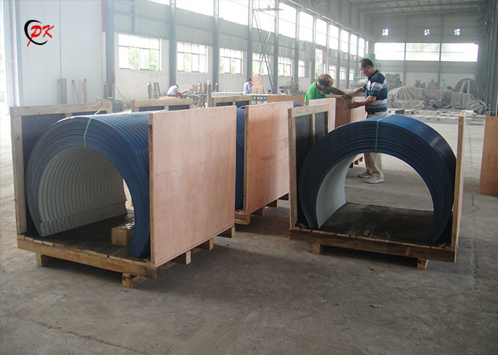 Inclined Loading Conveyor Belt Cover Coated Steel Plate Conveyor Hood