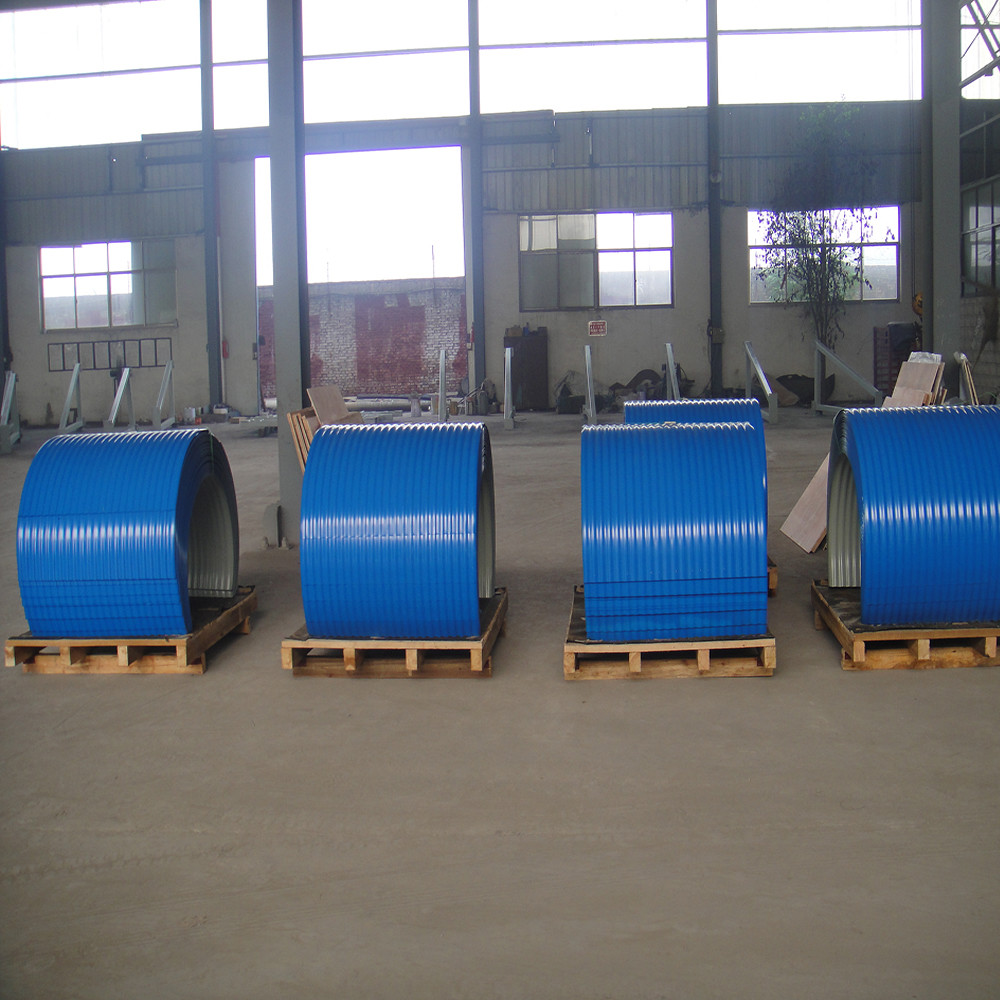 Large Capacity Conveyor Belt Hood Armor Plate Steel Conveyor Covers