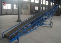 Mobile Adjustable Angle Belt , Loose Packages Carbon Steel Conveyor Belt